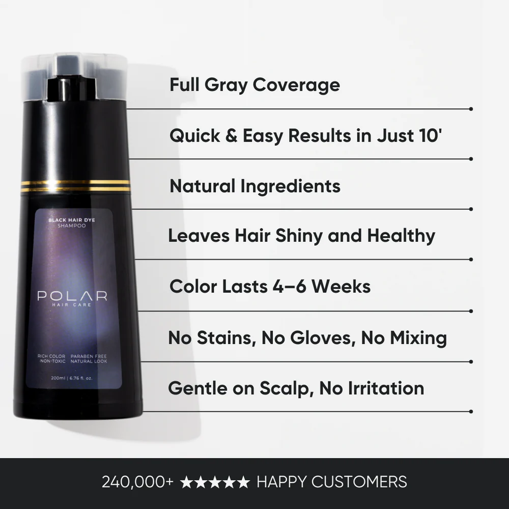 Polar Haircare Instant Dye Shampoo Review polar haircare benefits
